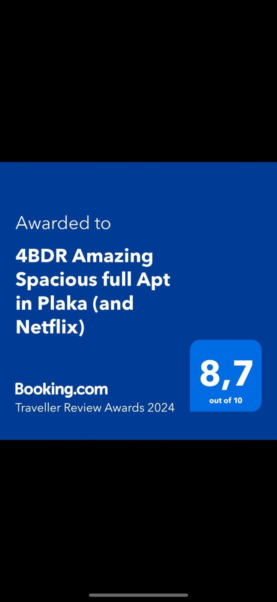 Ferienwohnung 4Bdr Amazing Spacious Full Apt In Plaka Athen Exterior foto
